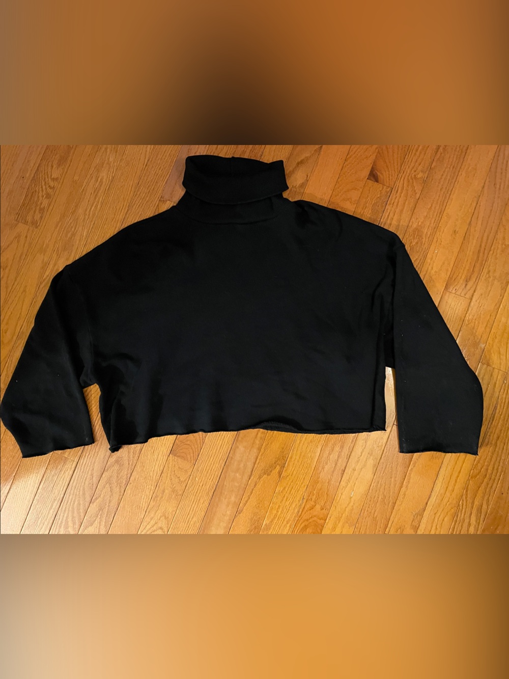 American Eagle Outfitters Black Cropped Turtleneck Sweater. AHH-amazingly soft